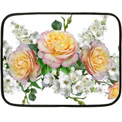 Flowers Arrangement Yellow Roses Fleece Blanket (mini) by Simbadda