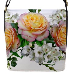 Flowers Arrangement Yellow Roses Flap Closure Messenger Bag (s) by Simbadda