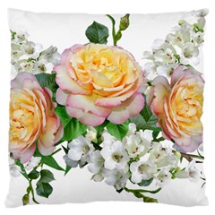 Flowers Arrangement Yellow Roses Standard Flano Cushion Case (one Side) by Simbadda