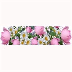 Flowers Roses Pink White Blooms Large Bar Mats by Simbadda