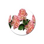 Roses Flowers Arrangement Garden Magnet 3  (Round) Front