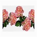 Roses Flowers Arrangement Garden Small Glasses Cloth (2 Sides) Front