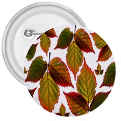 Leaves Autumn Fall Colorful 3  Buttons by Simbadda