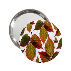 Leaves Autumn Fall Colorful 2 25  Handbag Mirrors by Simbadda