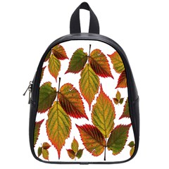 Leaves Autumn Fall Colorful School Bag (small) by Simbadda