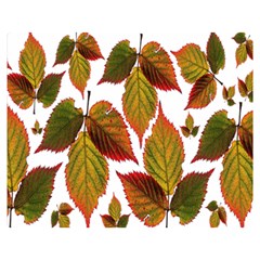 Leaves Autumn Fall Colorful Double Sided Flano Blanket (medium)  by Simbadda