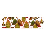 Leaves Autumn Fall Colorful Satin Scarf (Oblong) Front