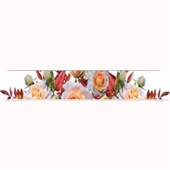 Roses Flowers Leaves Nandina Small Bar Mats by Simbadda