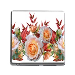 Roses Flowers Leaves Nandina Memory Card Reader (square 5 Slot) by Simbadda