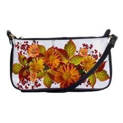 Flowers Arrangement Autumn Daisies Shoulder Clutch Bag by Simbadda