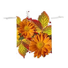 Flowers Arrangement Autumn Daisies Lightweight Drawstring Pouch (l)