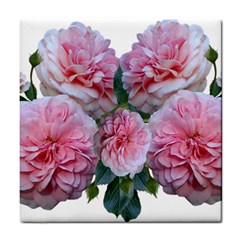 Roses Pink Flowers Arrangement Tile Coaster by Simbadda