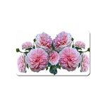 Roses Pink Flowers Arrangement Magnet (Name Card) Front