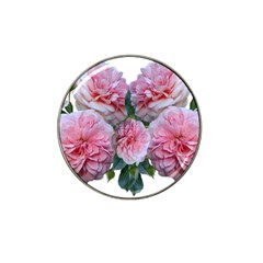 Roses Pink Flowers Arrangement Hat Clip Ball Marker by Simbadda