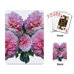 Roses Pink Flowers Arrangement Playing Cards Single Design (rectangle) by Simbadda