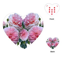 Roses Pink Flowers Arrangement Playing Cards Single Design (heart) by Simbadda