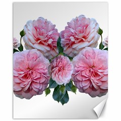 Roses Pink Flowers Arrangement Canvas 11  X 14  by Simbadda