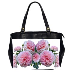 Roses Pink Flowers Arrangement Oversize Office Handbag (2 Sides) by Simbadda