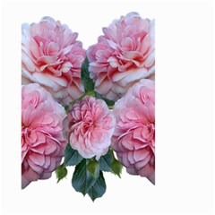 Roses Pink Flowers Arrangement Small Garden Flag (two Sides) by Simbadda