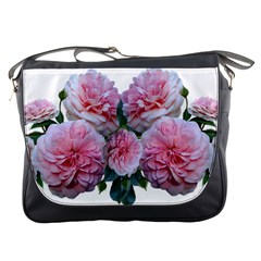 Roses Pink Flowers Arrangement Messenger Bag