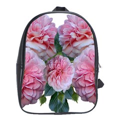 Roses Pink Flowers Arrangement School Bag (xl) by Simbadda