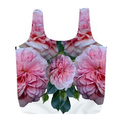 Roses Pink Flowers Arrangement Full Print Recycle Bag (l) by Simbadda