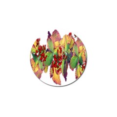 Leaves Autumn Berries Garden Golf Ball Marker (10 Pack) by Simbadda