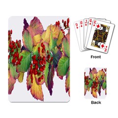 Leaves Autumn Berries Garden Playing Cards Single Design (rectangle) by Simbadda