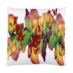 Leaves Autumn Berries Garden Standard Cushion Case (two Sides) by Simbadda