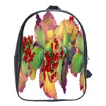 Leaves Autumn Berries Garden School Bag (Large) Front