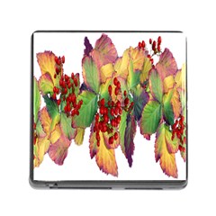 Leaves Autumn Berries Garden Memory Card Reader (square 5 Slot) by Simbadda