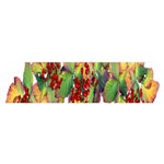 Leaves Autumn Berries Garden Satin Scarf (Oblong) Front