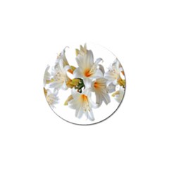 Lilies White Belladonna Golf Ball Marker (10 Pack) by Simbadda