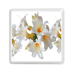 Lilies White Belladonna Memory Card Reader (square) by Simbadda