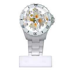 Lilies White Belladonna Plastic Nurses Watch by Simbadda