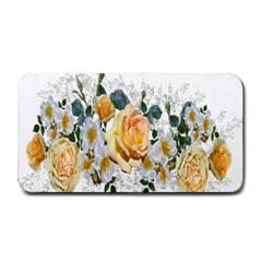 Flowers Roses White Yellow Medium Bar Mats by Simbadda