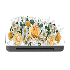 Flowers Roses White Yellow Memory Card Reader With Cf by Simbadda