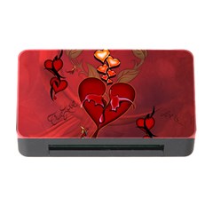 Wonderful Hearts And Rose Memory Card Reader With Cf by FantasyWorld7