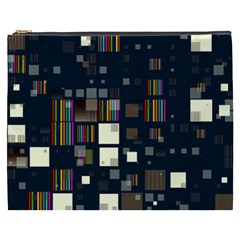 Blocks Pattern Rainbow, Backgrounds Textures Cosmetic Bag (xxxl) by Simbadda