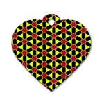 Pattern Texture Backgrounds Free Picture Dog Tag Heart (Two Sides) Back