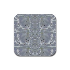 Silky Flowers From The Bohemian Paradise  In Time Rubber Coaster (square)  by pepitasart