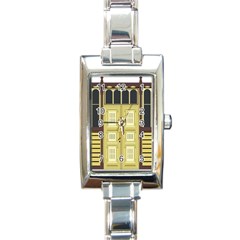 Graphic Door Entry Exterior House Rectangle Italian Charm Watch by Simbadda