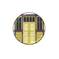 Graphic Door Entry Exterior House Hat Clip Ball Marker by Simbadda