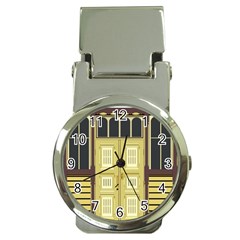 Graphic Door Entry Exterior House Money Clip Watches by Simbadda