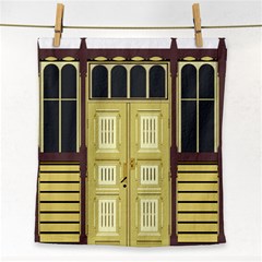 Graphic Door Entry Exterior House Face Towel by Simbadda