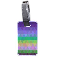 Abstract Texture Triangle Geometric Luggage Tag (two Sides) by Simbadda