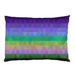 Abstract Texture Triangle Geometric Pillow Case (two Sides) by Simbadda