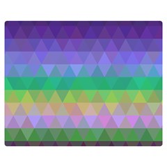 Abstract Texture Triangle Geometric Double Sided Flano Blanket (medium)  by Simbadda