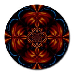 Abstract Art Artwork Fractal Design Round Mousepads by Simbadda