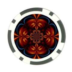 Abstract Art Artwork Fractal Design Poker Chip Card Guard by Simbadda